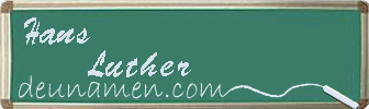 Hans Luther Visitenkarte